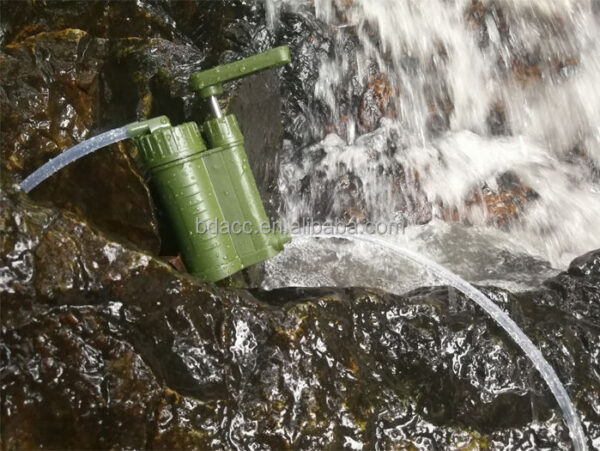 Membrane Solutions Portable Hand Pump Water Filter for Outdoor Emergency Survival (1)
