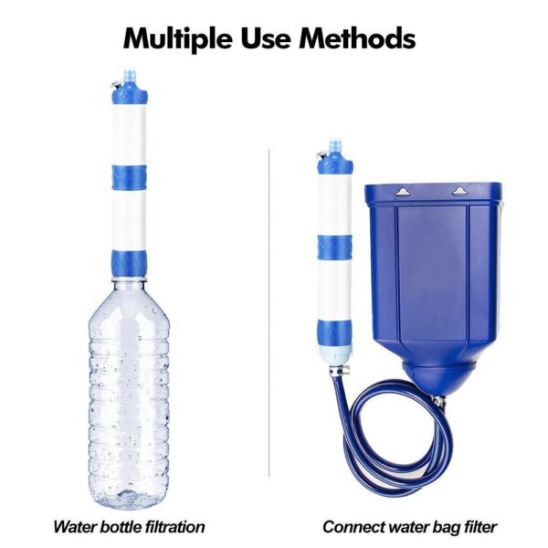 Portable Outdoors Survival Gear Water Purifier with Straw-HUATAN (2)