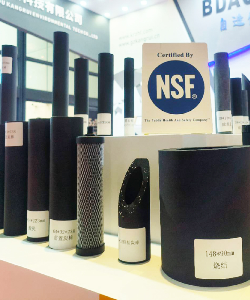 high quality nsf certified custom activated carbon block filter cartridge factory in china-huatan